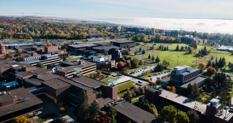 Aeriel view of UMD campus
